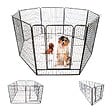 PAITSY - Parc Enclos pour chien chiot et lapin GARDEO100x120x8, 8 panneaux 100x120cm, 4M2, modulable, intérieur et extérieur, pliable, garantie 5 ans, Paitsy - vignette