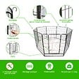 PAITSY - Parc Enclos pour chien chiot et lapin GARDEO100x120x8, 8 panneaux 100x120cm, 4M2, modulable, intérieur et extérieur, pliable, garantie 5 ans, Paitsy - vignette