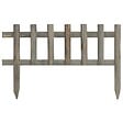 VIDAXL - vidaXL Bordure de jardin 10 pcs Bois de sapin 4,4 m - vignette