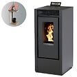 INTERSTOVES - Pack Poêle à granules MARINA 14 Etanche Canalisable + Kit Conduit Vertical 80/125 - - vignette
