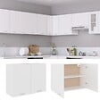 VIDAXL - vidaXL Armoire suspendue "Lyon" Blanc 80x31x60 cm Bois d’ingénierie - vignette