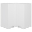 VIDAXL - vidaXL Armoire d'angle suspendue "Lyon" Blanc 57x57x60 cm Bois - vignette