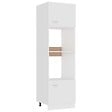 VIDAXL - Armoire à micro-ondes Blanc 60x57x207 cm Bois d’ingénierie - vignette