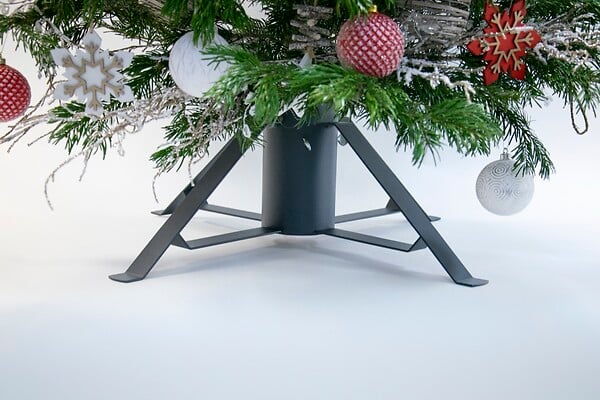 CENTRALE BRICO - Pied de sapin 4 pieds fer plat anthracite tube 11 cm - large