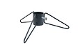 CENTRALE BRICO - Pied de sapin 3 pieds fer rond anthracite tube 7 cm - vignette