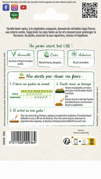VILMORIN - Muflier Gueule de Loup Goupil Varié Vilmorin - large