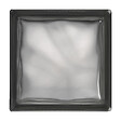 GLASSBLOCKS - Luxfera brique de verre 19x19x8 cm, Gris transparent brillant (1908WGREY) - vignette