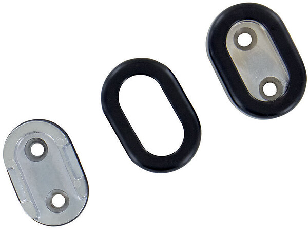 DUVAL - Support extrémité pour tube 30x15mm chromé - DUVAL - 52-0929-4010 - large
