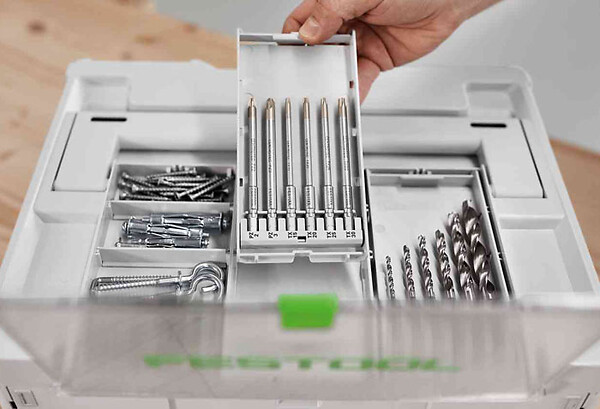 FESTOOL - Coffret de forets hélicoïdaux  BKS SYS3 D3-10 CE/W - 577396 - large