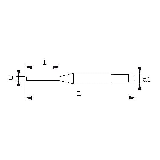 SAM OUTILLAGE - Chasse-clous en acier monobloc - CHASSE-CLOUS 4,5 MM - large