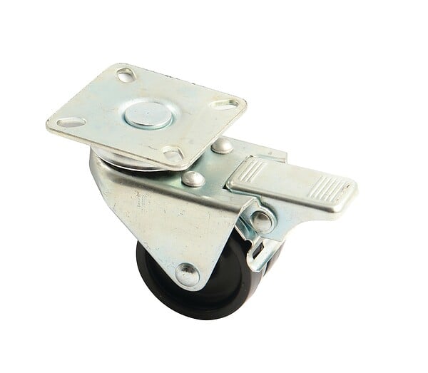 AVL - Roue double galet 50mm platine carré pivotante - AVL - 590051A - large