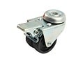 AVL - Roue double galet 50mm à  oeil trou 10mm pivotante avec frein - AVL - 590318A - vignette