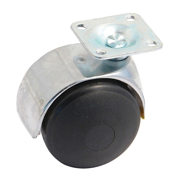 AVL - Roulette double galet 50mm pivotante sur platine - AVL - 595030AC - large