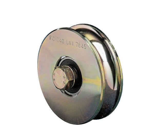 FAAC COMUNELLO - Roue gorge ronde 2 roulements 140mm R20 - COMUNELLO - 315-140 - large