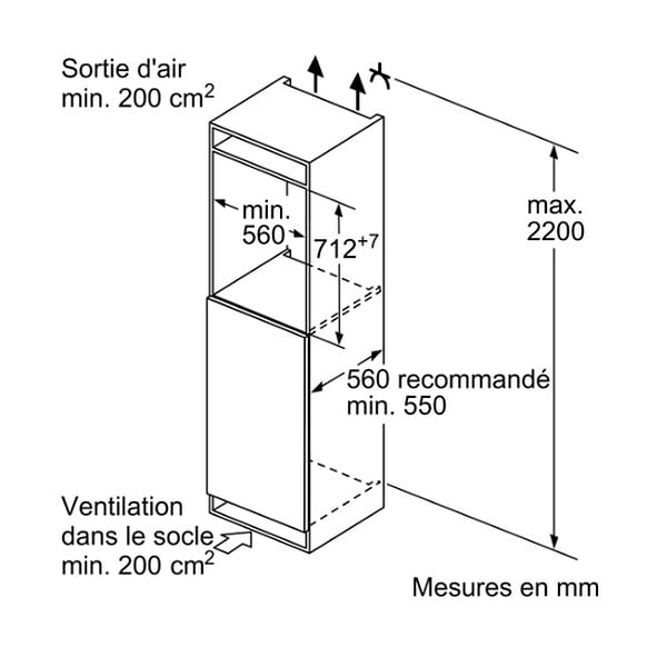 SIEMENS - congélateur intégrable à pantographe 72l - gi11vade0 - large