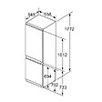 BOSCH - réfrigérateur combiné intégrable à pantographe 265l - kis86afe0 - vignette