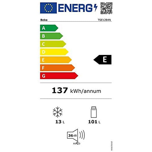 BEKO - réfrigérateur table top 54cm 114l - tse1284n - large
