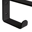 EMUCA - Jeu de supports pour étagères en bois Shelf avec cintre intégré, Acier, Peint en noir - vignette