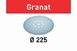 FESTOOL - Abrasifs Granat  pour ponceuse Planex - Grain 180 D.225 - Boîte de 25 - 205660 - vignette