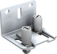 MANTION - Guide réglable à 2 olives nylon sur platine acier zingué MANTION pour rail - Blanc 1125x18 - 1128A - vignette