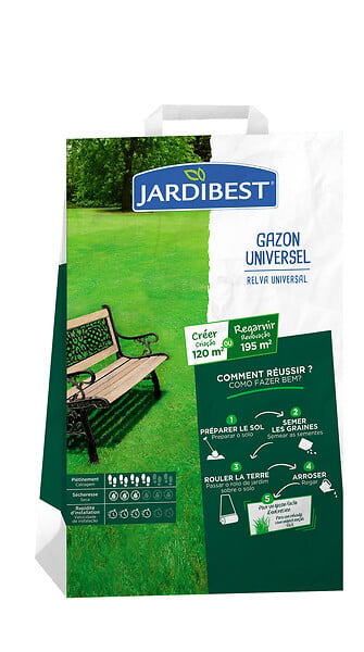 JARDIBEST - Gazon universel - 3kg - large
