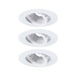 PAULMANN - EncastrE orientable 30C D.90mm GU10 x3 max.10W BLC 230V - vignette