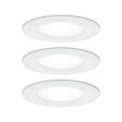 PAULMANN - Encastré Nova fixe D.78mm GU10 x3 6,5W 470lm 4000K alu blanc 230V IP44 - vignette