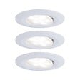 PAULMANN - Encastré Calla LED orientable 30° D.90mm x3 6W 680lm 4000K blanc 230V BBC/IP65 - vignette