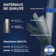 HOSTRÃ–M - Echelle télescopique articulée 6,2m STEMPAKT, escabeau 2x10 marches pliable professionnel multifonction, H max travail 7,1m, garantie 5 ans, Hoström - vignette