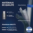 HOSTRÃ–M - Echelle télescopique articulée 4,4m STEMPAKT, escabeau 2x7 marches pliable professionnel multifonction, H max travail 5,3m, garantie 5 ans, Hoström - vignette