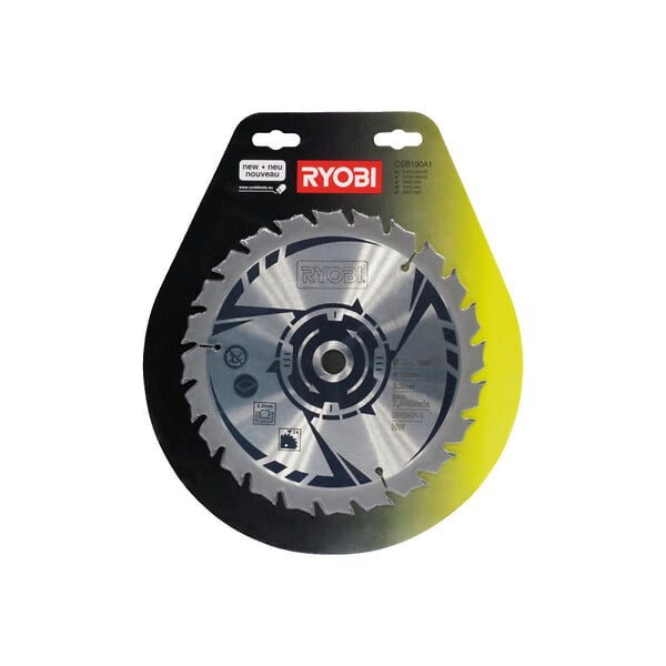 RYOBI - Pack RYOBI Scie circulaire RCS1400-G - 1400W - 66mm - lame CSB190A1 - 190mm - 24 dents - large