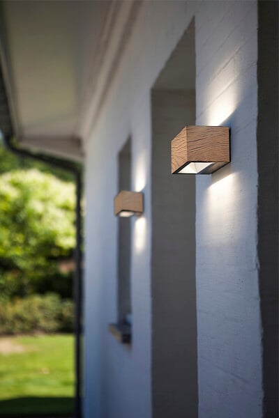 LUTEC - Applique fonte d'aluminium naturel Lutec GEMINI 4000K - large