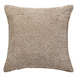 ATMOSPHERA - Coussin décoratif Bouclette Beige Lin 45 x 45 cm - vignette