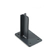 MCCOVER - Platine départ / fin pour poteau de clôture LARKO Gris anthracite RAL 7016, l.10 cm, L.15 cm - vignette