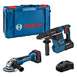 BOSCH - Lot de 2 outils 18V : GWS 18V-10 P + GBH 18V-26 -  PROFESSIONAL - avec 2 batteries 18V 5,5 AH - chargeur - L-BOXX - 0615990N33 - vignette