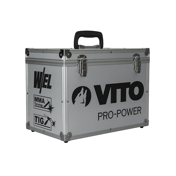VITO - Poste a souder Profesionnel inverter MMA TIG 150 Ampères+12 baguettes Ø 2.5 mm + Cagoule LCD + Mallette VITO - large