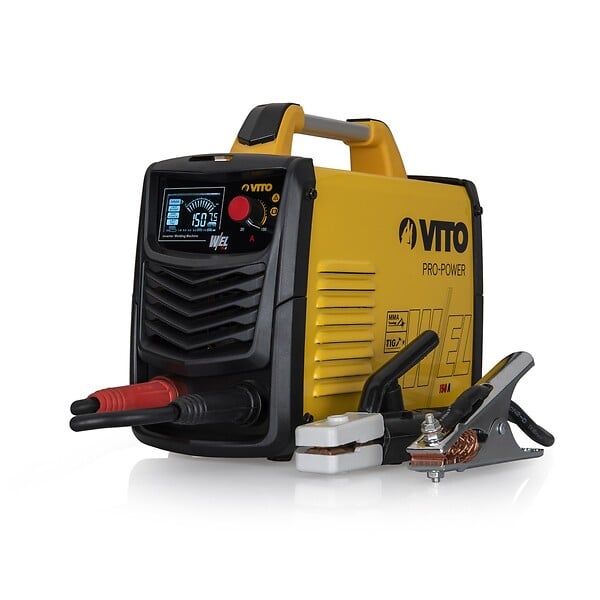 VITO - Poste a souder Profesionnel inverter MMA TIG 150 Ampères+12 baguettes Ø 2.5 mm + Cagoule LCD + Mallette VITO - large