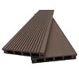 MCCOVER - PACK 1 m² lame de terrasse composite Prima - Chocolat, L : 220 cm , l : 12 cm,  E : 19 mm - vignette