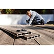 MCCOVER - PACK 1 m² lame de terrasse composite Prima - Chocolat, L : 220 cm , l : 12 cm,  E : 19 mm - vignette