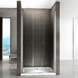 SANIVERRE - GINA Porte de douche H.180 x L. 68 à 72 cm verre transparent 6 mm - vignette