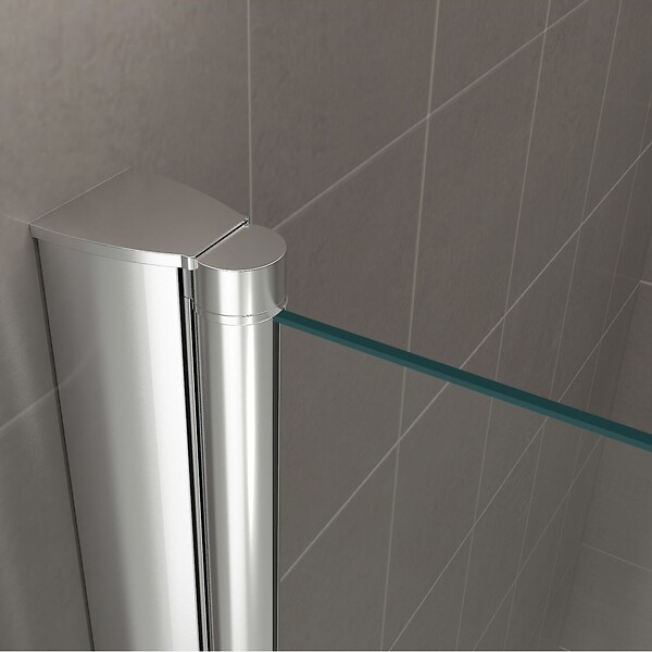 SANIVERRE - GINA Porte de douche H.180 x L. 96 à 100 cm verre transparent 6 mm - large
