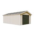 TIMBELA - Garage Qualité Premium 21 m²- L378xl648 cm- garage pour auto, moto, vélos, machines de jardinage- Construction en Panneaux LP Smartside - Abri de jardin Timbela M992B - vignette