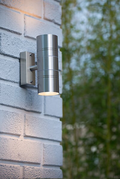 LUCIDE - ARNE-LED Applique mur. Extér.-Chrome.-Ø6,3-LED - large