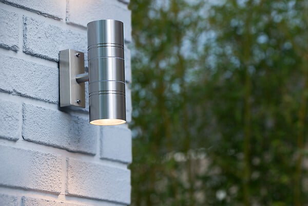 LUCIDE - ARNE-LED Applique mur. Extér.-Chrome.-Ø6,3-LED - large