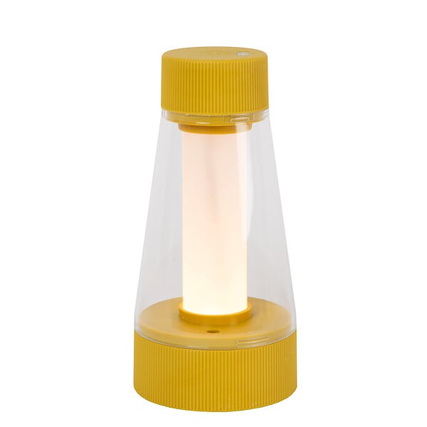 LUCIDE - LORALI Lampe de tab.-Jaune .-Ø7,7-LED Dimm.-1,2W - large