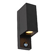 LUCIDE - ZARO IR Spot mural Extér.-Noir-2xGU10-7W-IP65 - vignette