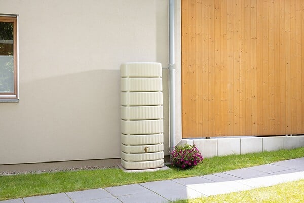GARANTIA - Kit Slim cuve murale 500l sable avec collecteur eco gris - large