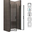 SANIVERRE - KIMIBLACK Porte de douche H.180 Noir L. 76 à 79 cm transparent verre 6 mm - vignette