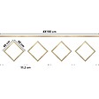 99DECO - Kit de 4 moulures murales en bois Pin des Landes - Prêt à coller et peindre - Victorine - 4 mètres - vignette