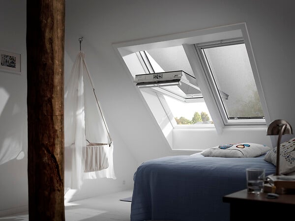 VELUX - Store extérieur manuel pare-soleil - Gris anthracite - 114x118cm - large